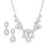 'Tahlia' Cubic Zirconia Chandelier Event Necklace and Earring Set thumbnail