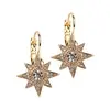 'Celestial Star' euro wire drop gold earrings - Last Pair! thumbnail