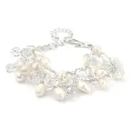 'Liliana' Freshwater Pearl Cluster Bridal  Bracelet