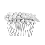'Ocean Spray' Hand Wired hair comb Plated in Silver by 'Nestina'