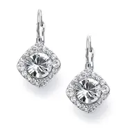 'Tansy' Tailored Solitaire Drop Earrings