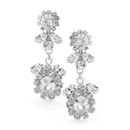 'Vintage Inspired' Crystal Drop Earrings - Last pair!