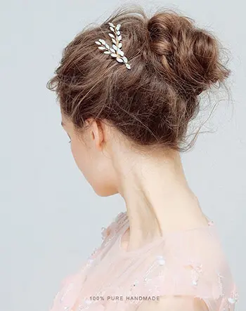 BIANCA - BRIDAL GOLD COMB WITH CRYSTAL BEADS