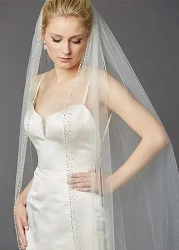 'IN LOVE' CATHEDRAL WEDDING VEIL - IVORY