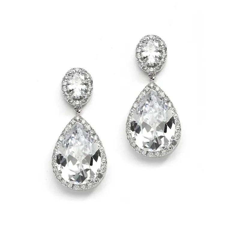 Clip on shop cubic zirconia earrings