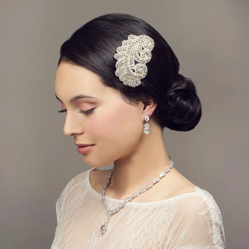 2. 'Empress' Vintage Rhinestone Bridal Hair Comb