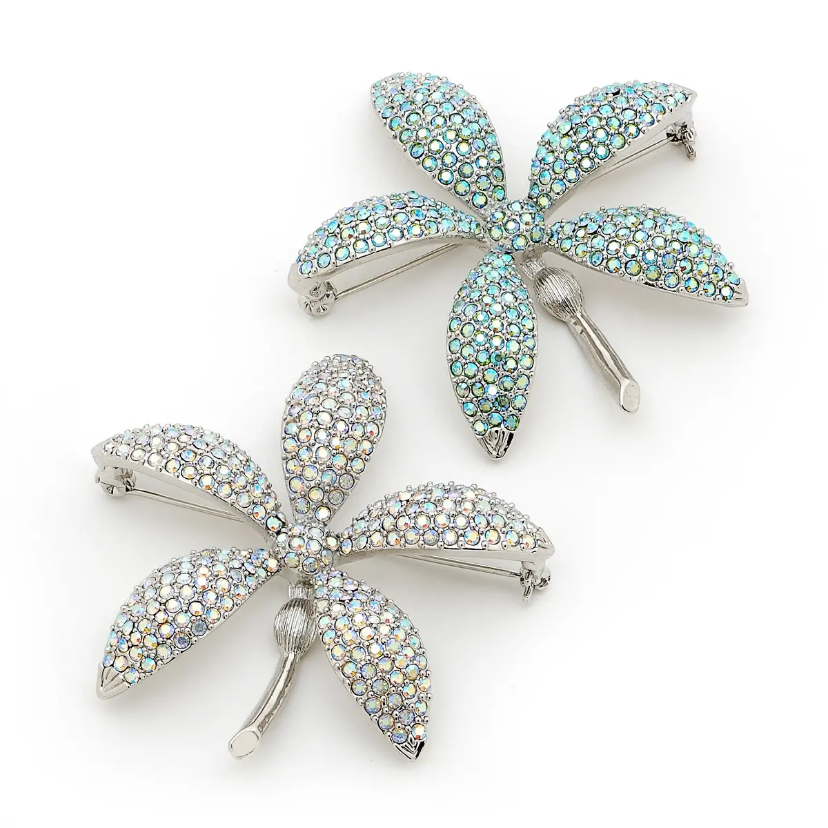 Vintage Inspired Brooch - Aurora Borealis