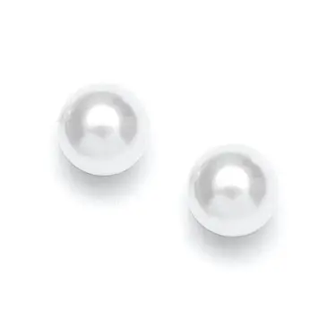 'BOLD' 8mm PEARL STUDS 