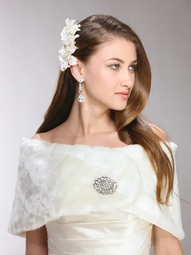 Fur wraps hotsell for bridesmaids
