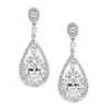 'Halo' Cubic Zirconia Event Earrings thumbnail