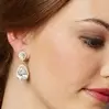 1. 'Arabella' Cubic Zirconia Earrings - Gold Clip On thumbnail