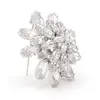 Radiant Cubic Zirconia Layered Brooch thumbnail