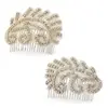 3. 'Empress' Vintage Rhinestone Bridal Hair Comb thumbnail