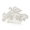 1. 'Elkie' Rhinestone & White Pearl Bridal Hair Comb thumbnail