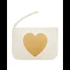 'Gold Heart' Makeup Bag - GOLD thumbnail