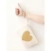 1. 'Gold Heart' Makeup Bag - GOLD thumbnail
