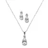 'Annalise' Cubic Zirconia Solitaire Necklace and Earrings Set thumbnail