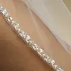 1. Rhinestone Edge Wedding  Veil with Pearls & Beads - Ivory thumbnail