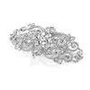 'Glamorous' Bold Scrolls Wedding / Debutante Hair Comb with Crystals thumbnail