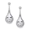 'Bold' Cubic Zirconia Pear Shaped Cocktail Earrings thumbnail