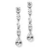 Linear Cubic Zirconia Dangle Earrings thumbnail