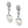 'Vintage' Cubic Zirconia Pavé Bridal Earrings thumbnail