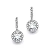 'Karlie' Earrings with Brilliant Cubic Zirconia Drop thumbnail