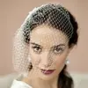 1. French Net Vintage Bridal  Veil with Ivory Beaded & Floral Lace Applique thumbnail