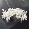 2. 'Chloe' Beaded Lace Bridal Hair Comb - White thumbnail
