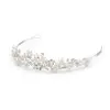 'Bella' Bridal Tiara with Freshwater Pearl Clusters thumbnail