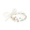 'Tessa' Hand Painted Vine Bridal Headband - Gold thumbnail