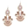 'Amy' Blush Pink Opal Chandelier Event Earrings - Gold thumbnail