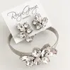 1. 'Jen' Clear Crystal Cuff in Silver by Ronza George thumbnail
