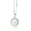 'Elouise' Cubic Zirconia and Pearl Wedding  Pendant & Necklace thumbnail