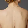'Sascha' Ivory Pearl & Crystal Long Back Necklace thumbnail