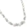 'Morgan' Pearl & Cubic Zirconia Bridal Necklace thumbnail