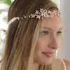 2. 'Tessa' Hand Painted Vine Bridal Headband - Rose Gold thumbnail