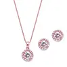 'Belinda' Rose Gold Earring & Pendant Set thumbnail