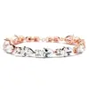 'Zoe' Rose Gold and Cubic Zirconia Bracelet  thumbnail