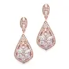  'Rebecca' Rose Gold Art Deco Earrings thumbnail