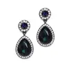 Navy Blue Vintage Event Earrings  - Last Pair thumbnail