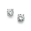 'Madison' 10mm Round Cubic Zirconia Stud Earrings thumbnail