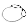 'Summer'  Two-Row Silver Rhinestone Adjustable Stretch Headband thumbnail