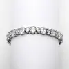 'Lucy' Spectacular Multi Ovals Silver Rhodium CZ Bracelet thumbnail