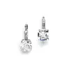 'Ashley' Gorgeous Cushion Cut CZ Drop Wedding Earrings thumbnail