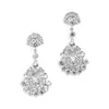 'Lillianna' Vintage Glamour CZ Bridal Earrings thumbnail