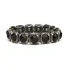 'Charlise' Bridesmaid or Event Stretch Bracelet with Jet Black Crystals thumbnail