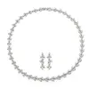 'Jenna' Elegant Cubic Zirconia Bridal & Event Earring and Necklace Set thumbnail