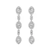 'Sabrina' Delicate Cubic Zirconia Marquise Drop Earrings thumbnail