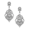 'Byzantine' Silver Platinum Plated Cubic Zirconia Chandelier Earring thumbnail